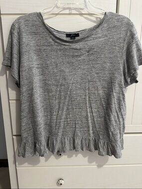 J Crew summer top with back ruffles